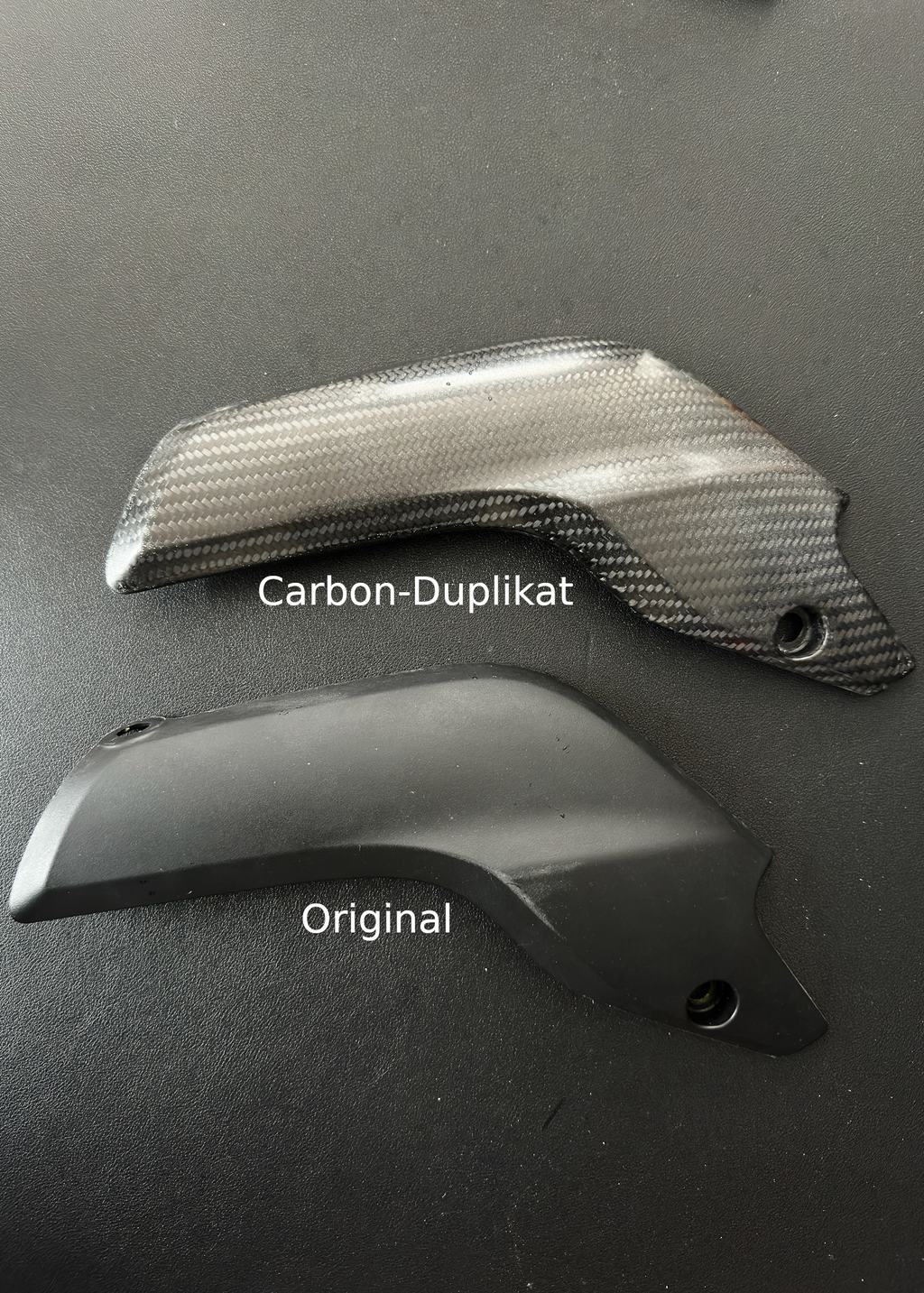 Honda CBR600RR PC69 Exhaust Pipe Trim Carbon
