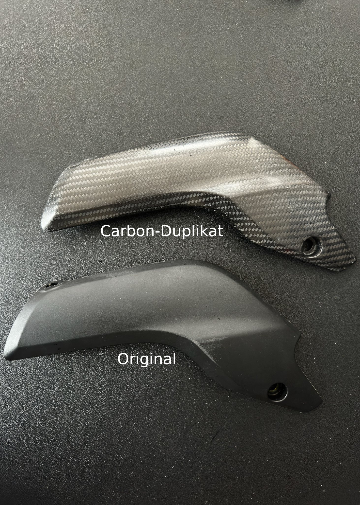 Honda CBR600RR PC69 Exhaust Pipe Trim Carbon